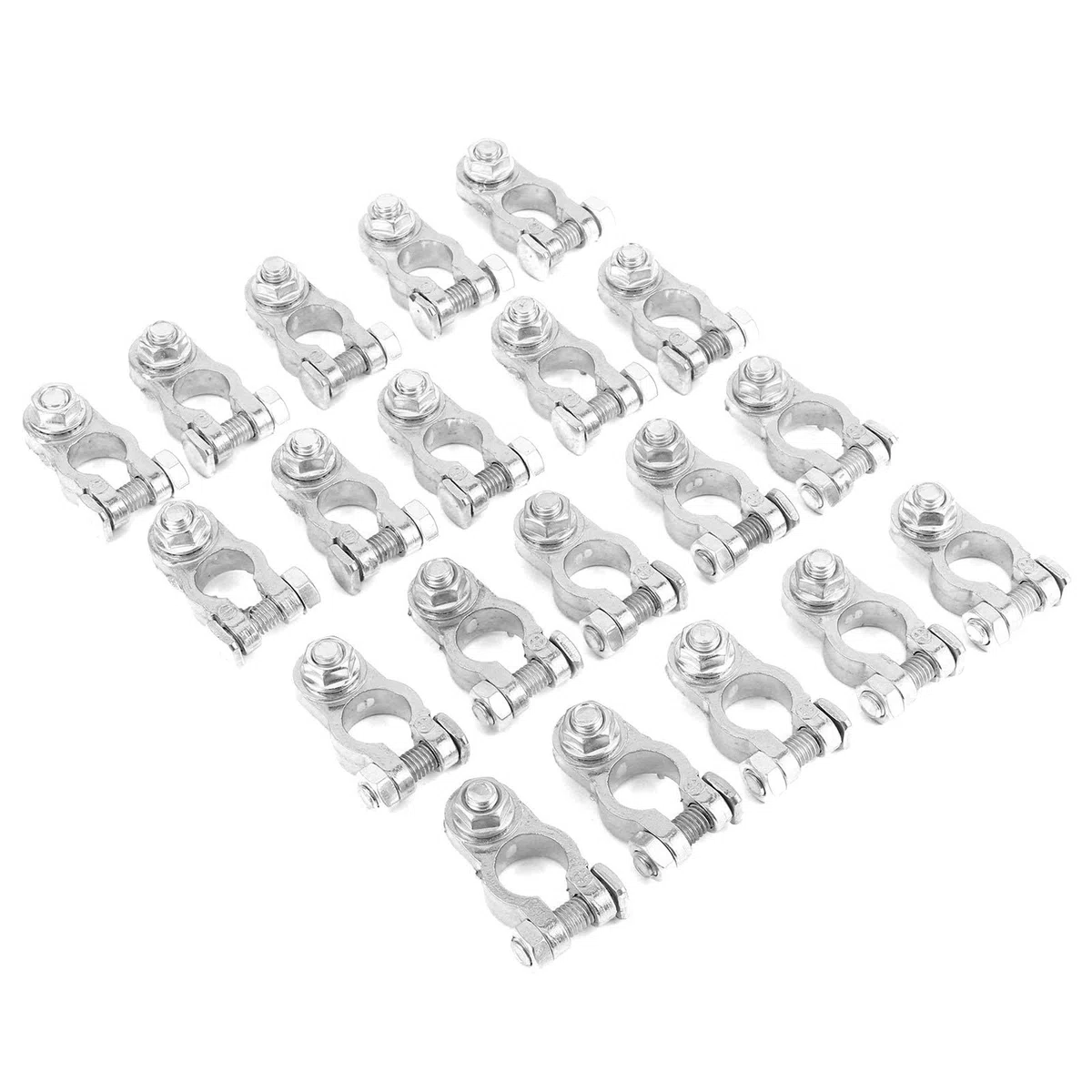 Set Terminali Batteria Morsetto Connettore 12V Positivo e Negativo Leggero e Durevole Adatto per Roulotte, Camper, Camper