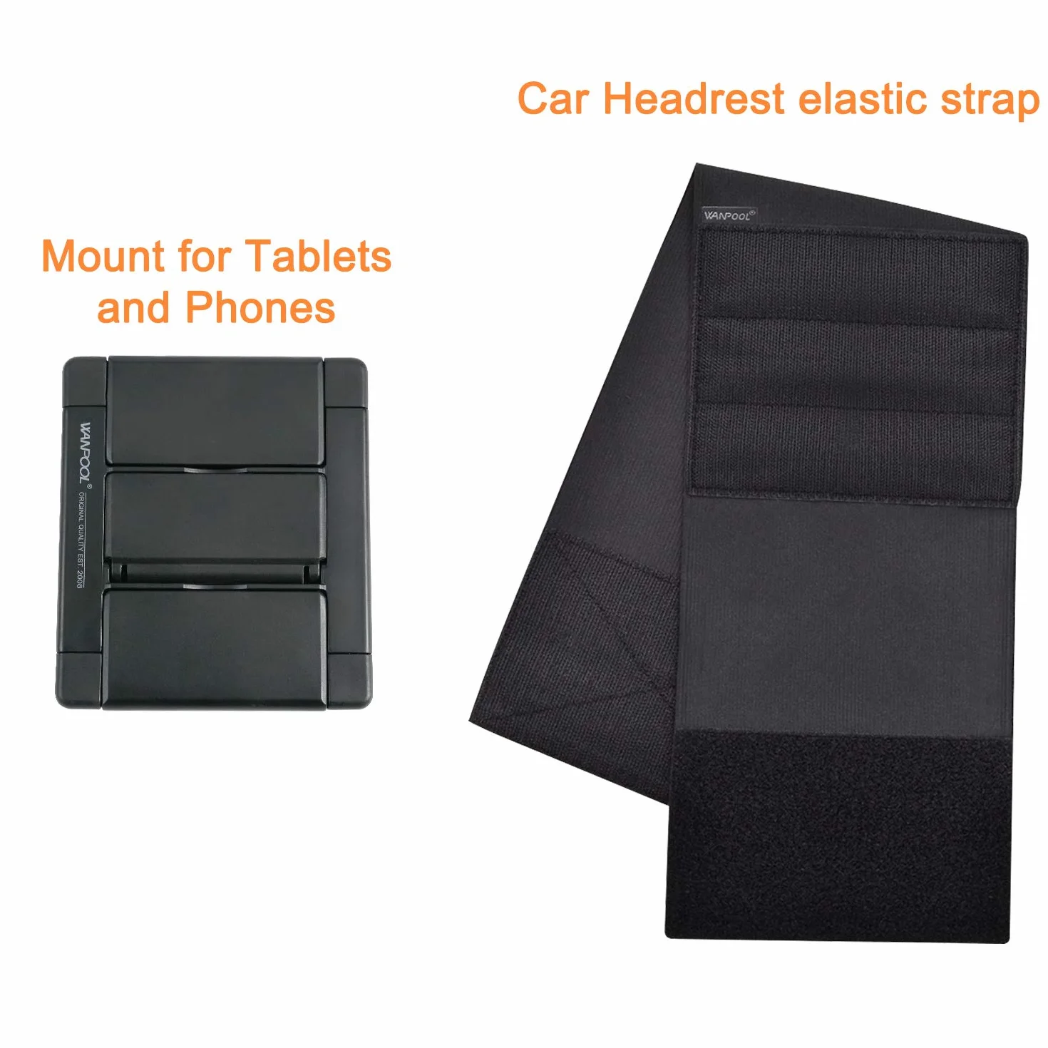 Supporto per poggiatesta auto, per tablet e telefoni con schermi da 5 a 10,5", per Apple iPhone, iPad Air Mini, Samsung Galaxy, Nintendo Switch