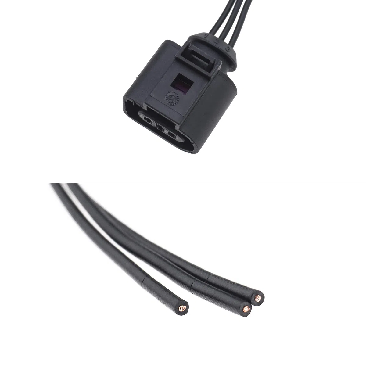 EMSea Connettore a 3 poli prima cablato spina Pigtail spina e kit connettori termoretraibili compatibile con 1J0973703-3Pin (femmina)