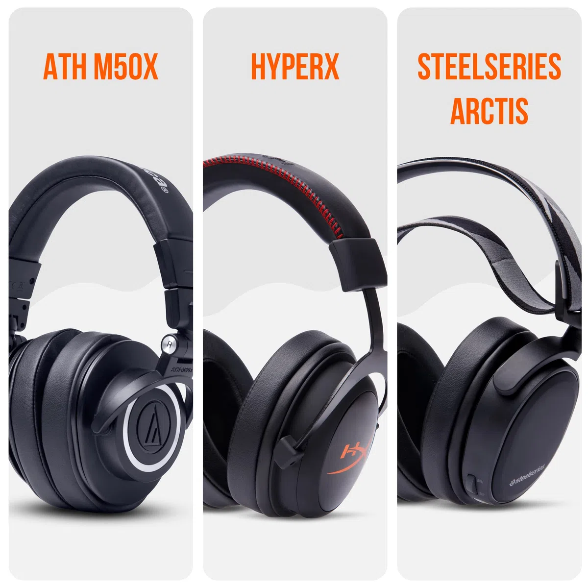 WC PadZ - I cuscinetti per eccellenza di Wicked Cushions - Compatibili con Audio Technica, HyperX, SteelSeries Arctis - Extra spesso - Apertura più ampia - Morbida memory foam | nero