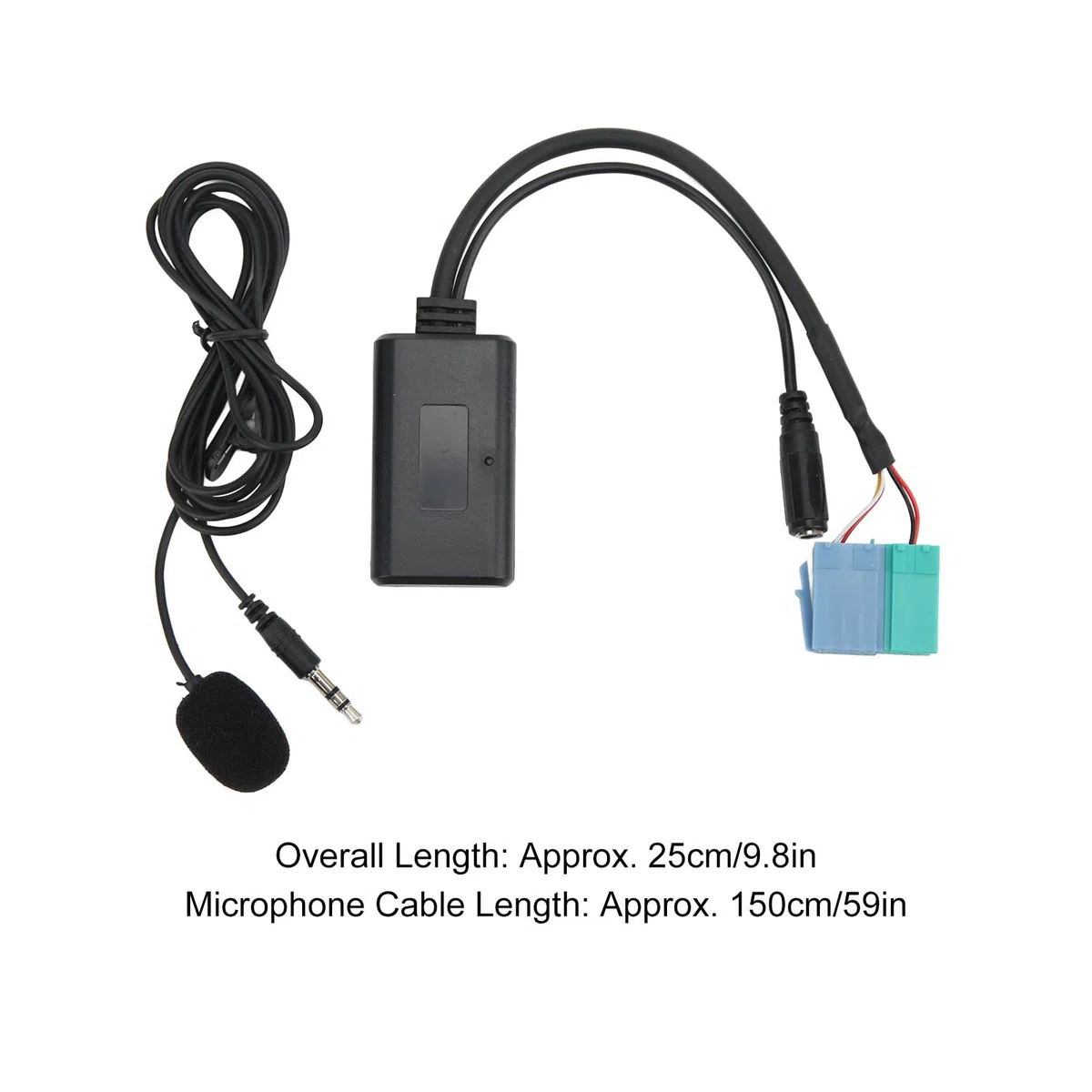 Akozon Cavo Adattatore Audio Bluetooth, Cavo Adattatore Ingresso AUX Audio per Auto Bluetooth 5.0 con Microfono per