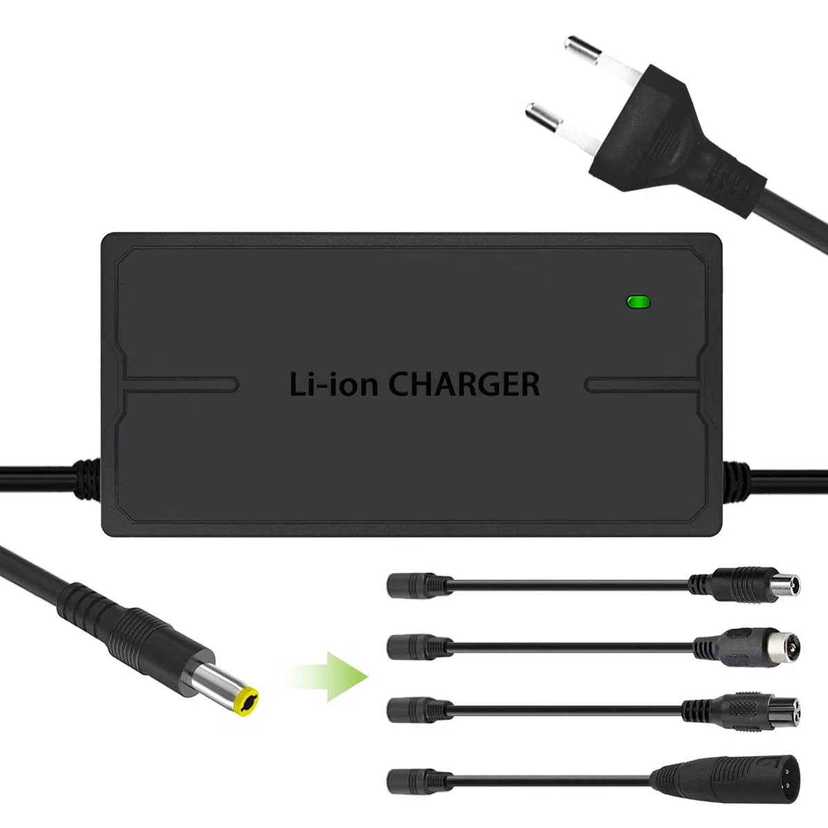 Caricabatteria Bici elettrica 58,8V 3A caricatore bici elettrica, 52V monopattino caricabatterie,14S 52V carica batteria agli ioni di litio