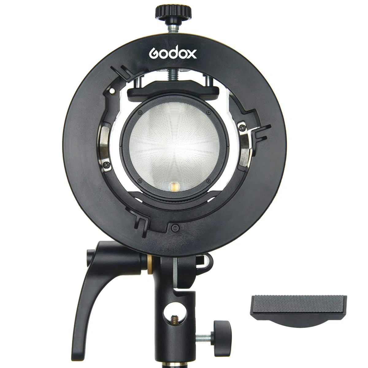 Godox S2 Staffa di fissaggio per flash con attacco Bowen tipo S per Godox V1, V860II, AD200, AD200Pro, AD400Pro, Speedlite e flash stroboscopici