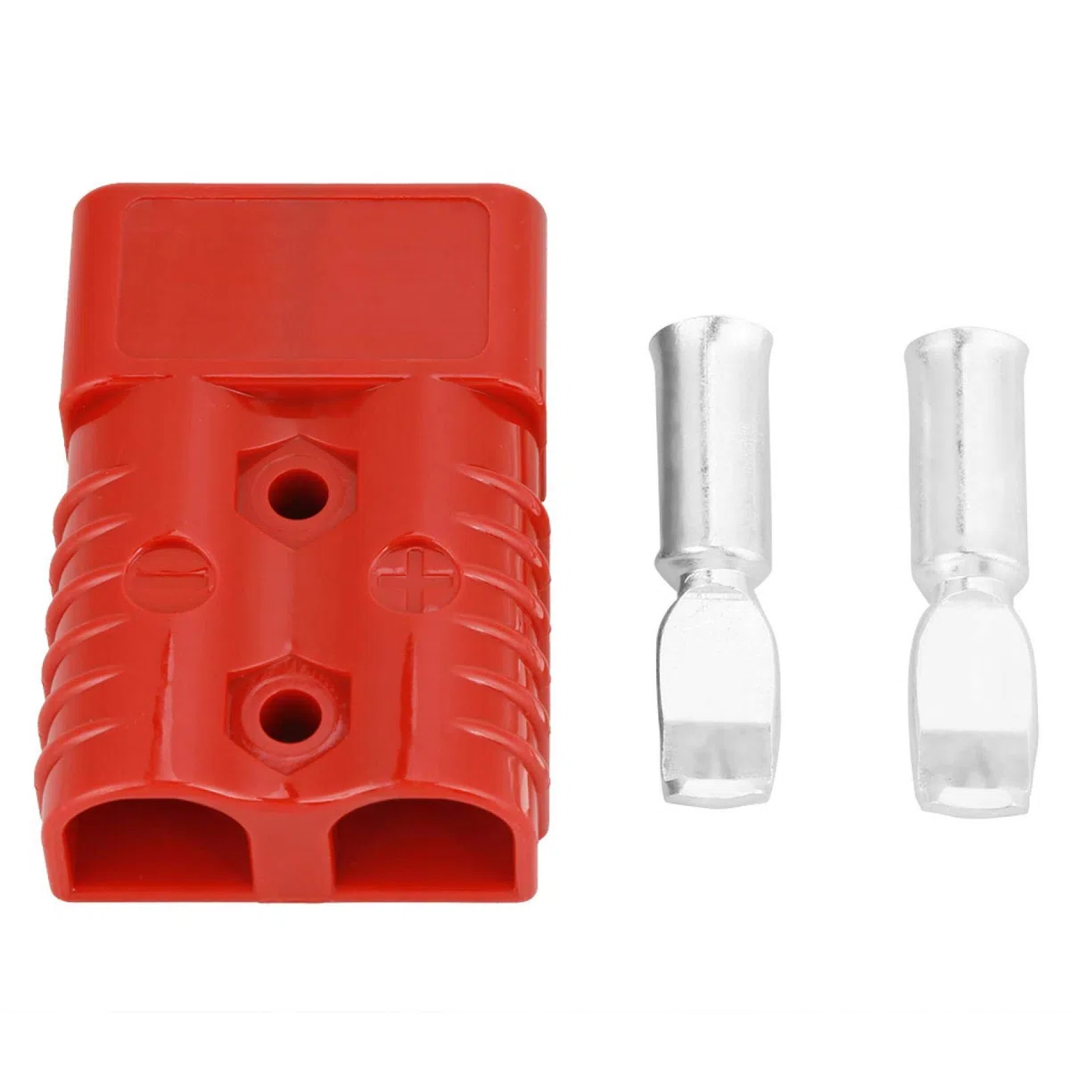 Connettore rapido per batteria, 175A 600 V Rosso Batteria Connettore rapido Spina connettore per verricello con 4 accessori, alta tensione e forte conduttività elettrica (2 pezzi)