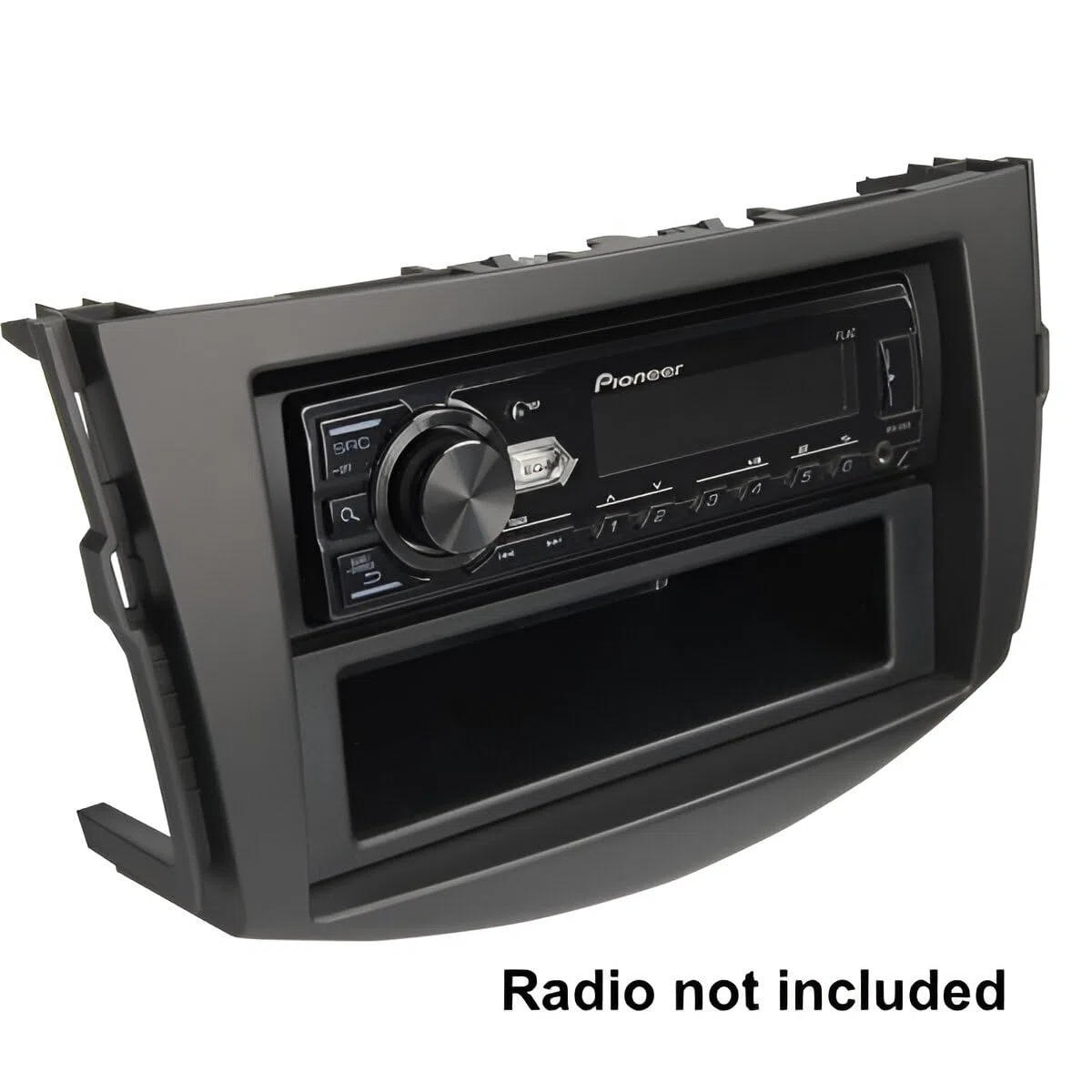 Sound Way Kit Montaggio Adattatore Autoradio, Mascherina 1 DIN / 2 DIN Compatibile con Toyota RAV 4 2006-2012
