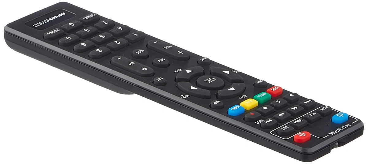 Diprogress DPT203HD DVB-T2 HEVC H265 Decoder con Telecomando Universale 2 in 1