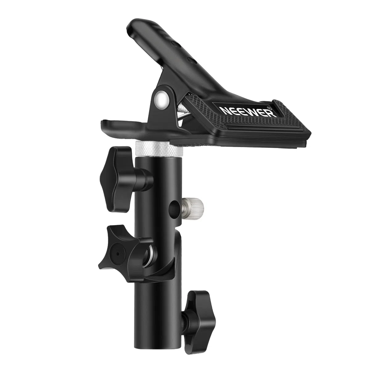 NEEWER Supporto per morsetto in metallo resistente per studio fotografico con attacco per supporto luce da 5/8" per riflettore