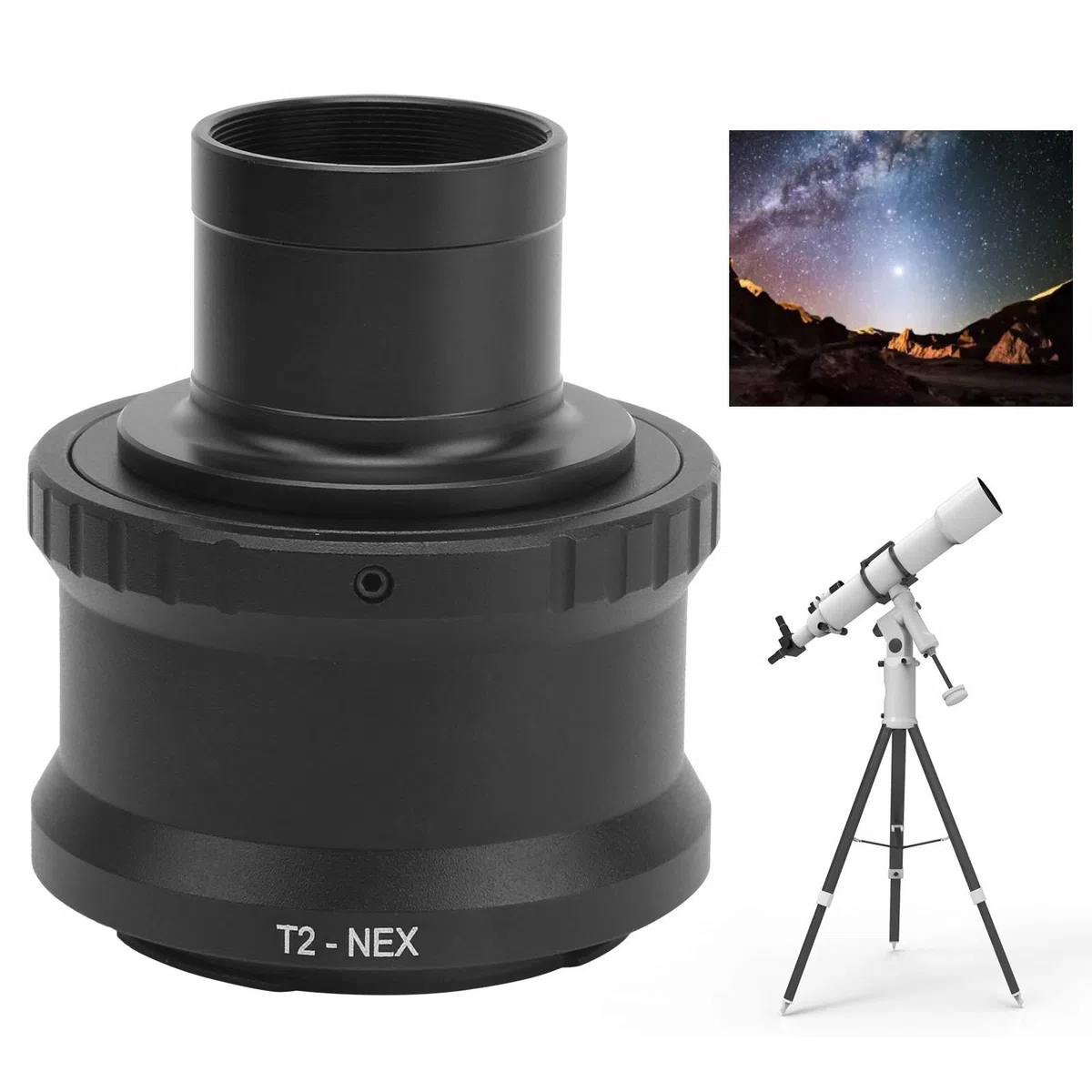 E Mount T Ring E Mount T Ring Altri Accessori per Telescopi Adattatore per Anello Tubolare per Telescopio Astronomico da 1,25 Pollici per Fotocamera E Mount