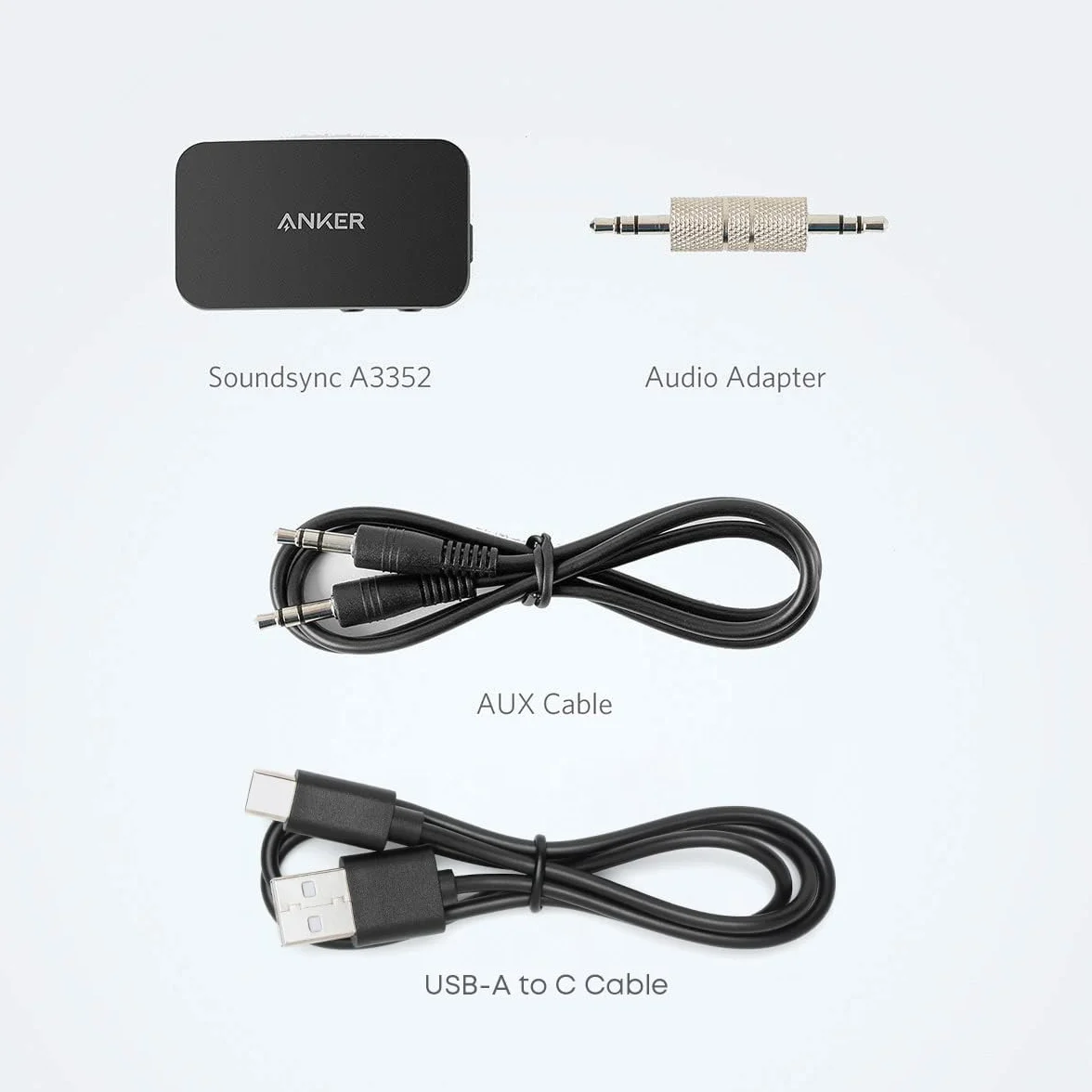 Anker Soundsync A3352 Ricevitore Bluetooth via Trasmissione Musicale con Bluetooth 5.0, Autonomia di 12 Ore, Chiamate in Vivavoce, Connessione a Due Dispositivi, in auto, Cuffie, Altoparlanti.
