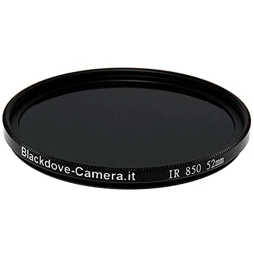 Filtro infrarosso 850nm 52mm Blackdove-cameras- Infrared filter 850 nm cut. IR