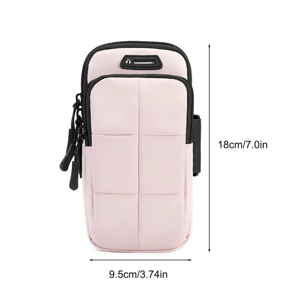 DONGKER Fascia Braccio Sportiva, Porta Cellulare Impermeabile per Correre Borsa Bracciale Regolabile per Corsa Running