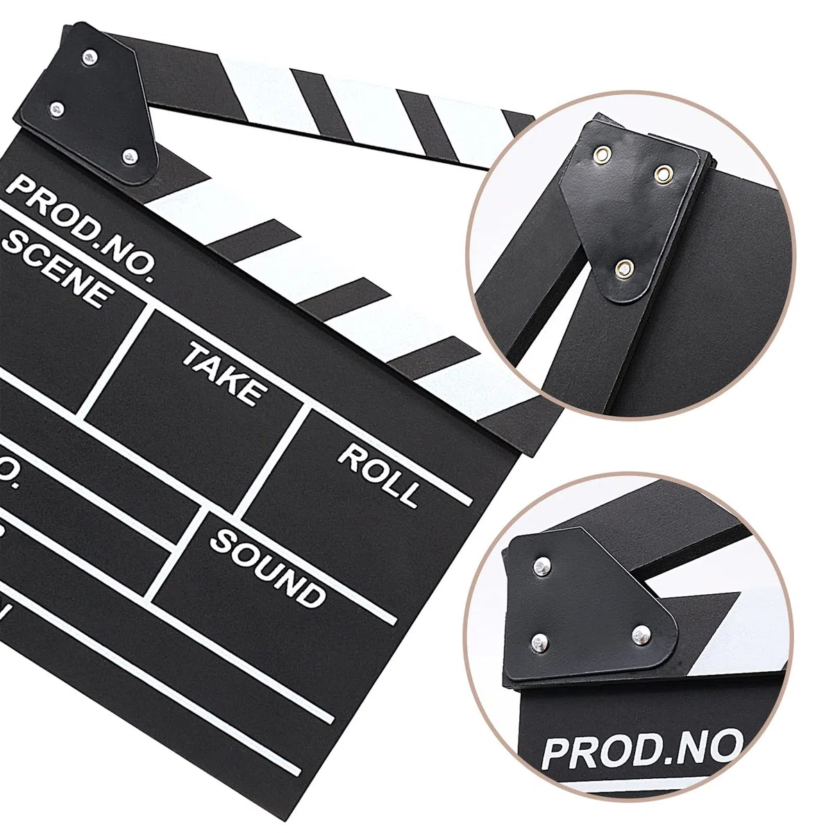 Cinematografico di Film Clapper, Acrilico Film Clapperboard, Cinema Gadget, Accessori Regista, Cinematografico per Programmi TV, Vlog