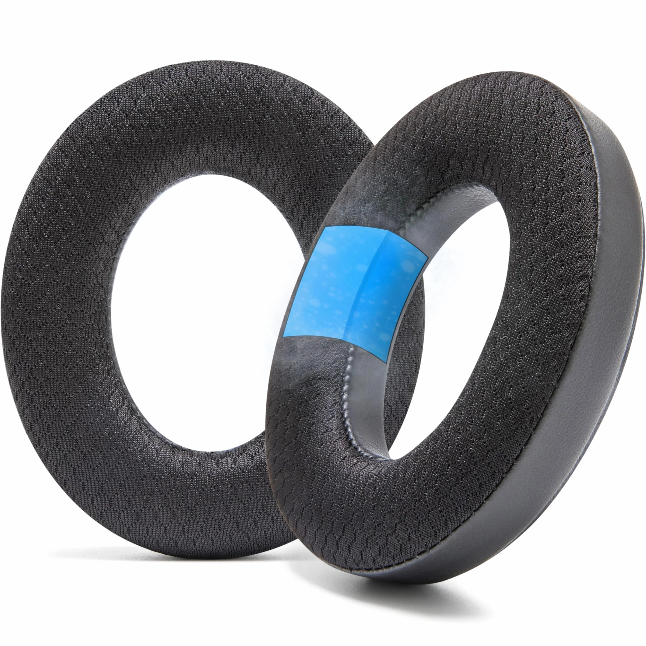WC FreeZe Momentum 4 - Cuscinetti auricolari in gel rinfrescante per cuffie wireless over-ear Sennheiser Momentum 4 di Wicked Cushions - Aumentano il comfort e lo spessore| Black