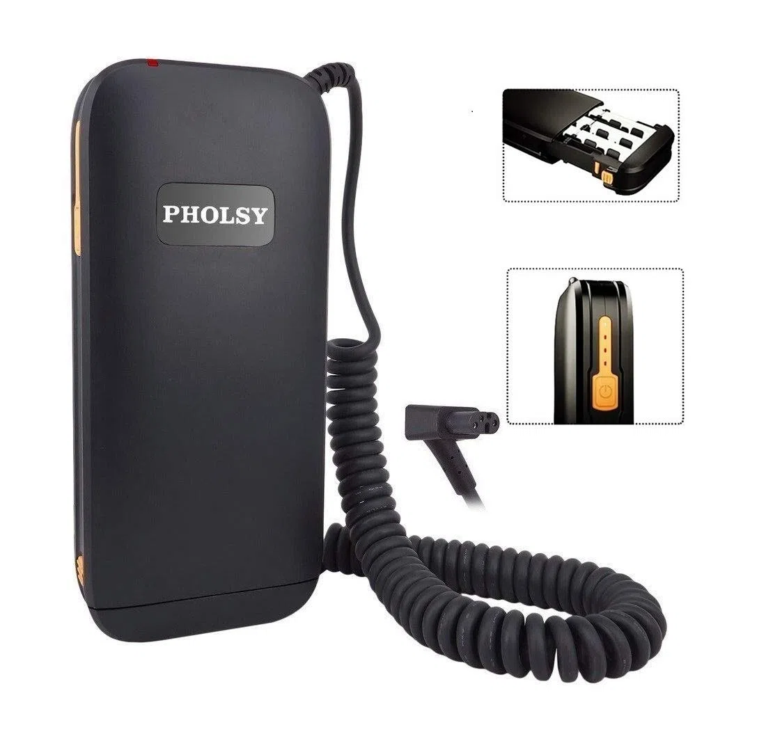 PHOLSY Fotocamera Flash Batteria Esterna Pacco Speedlite della batteria per Sony HVL-F60M, HVL-F58AM, HVL-F56AM. Rimpiazzare Sony FA-EB1AM, FA-EB1 (12 batterie AA)