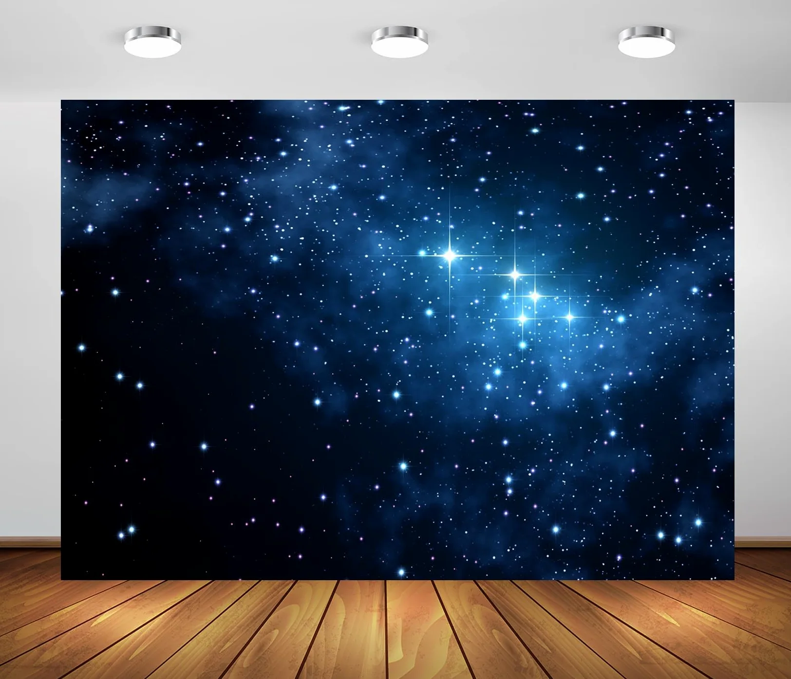 2.1x1.5m Sfondi Stellati Notte Stelle Cielo Fotografia Spazio Tema Compleanno Decorazione