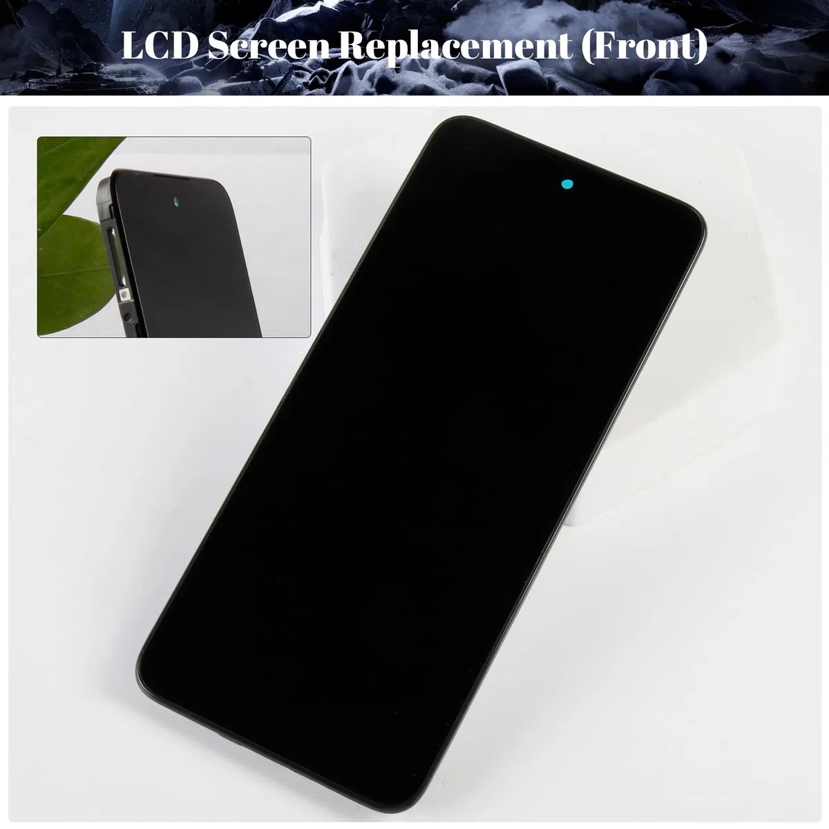 Per Xiaomi Redmi 12 5G Schermo LCD di Ricambio Per Xiaomi Redmi 12 5G 23076RN4BI, 23076RN8DY Display Touch Screen Digitizer Assembly Kit di Riparazione (Nero, Con Telaio)
