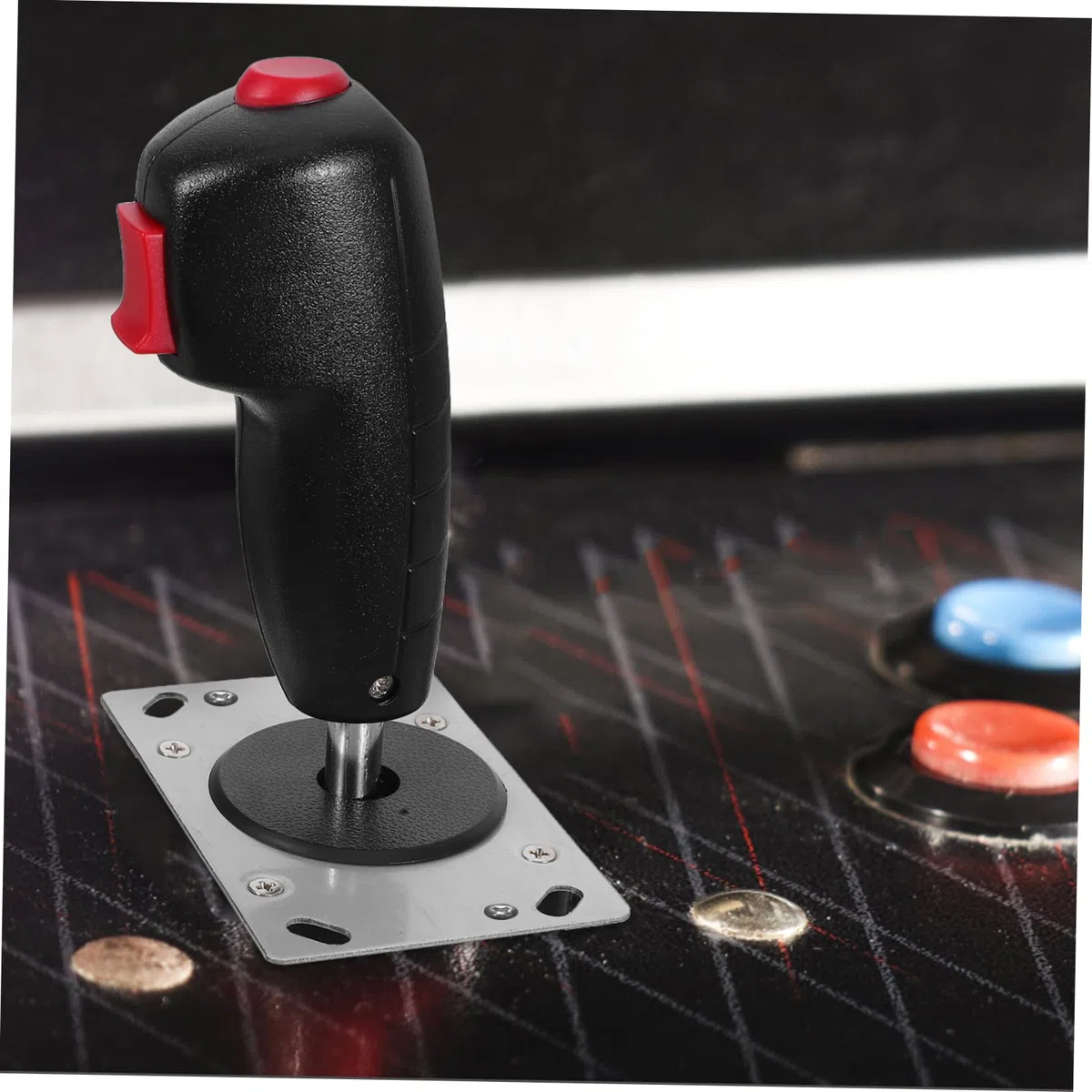 DECHOUS Joystick per Simulatori di Aeroplani Micro Interruttore, Maniglia in Plastica e Ferro, Controllo Preciso per Giochi di Aeroplano, Design Unico e Impugnatura Confortevole