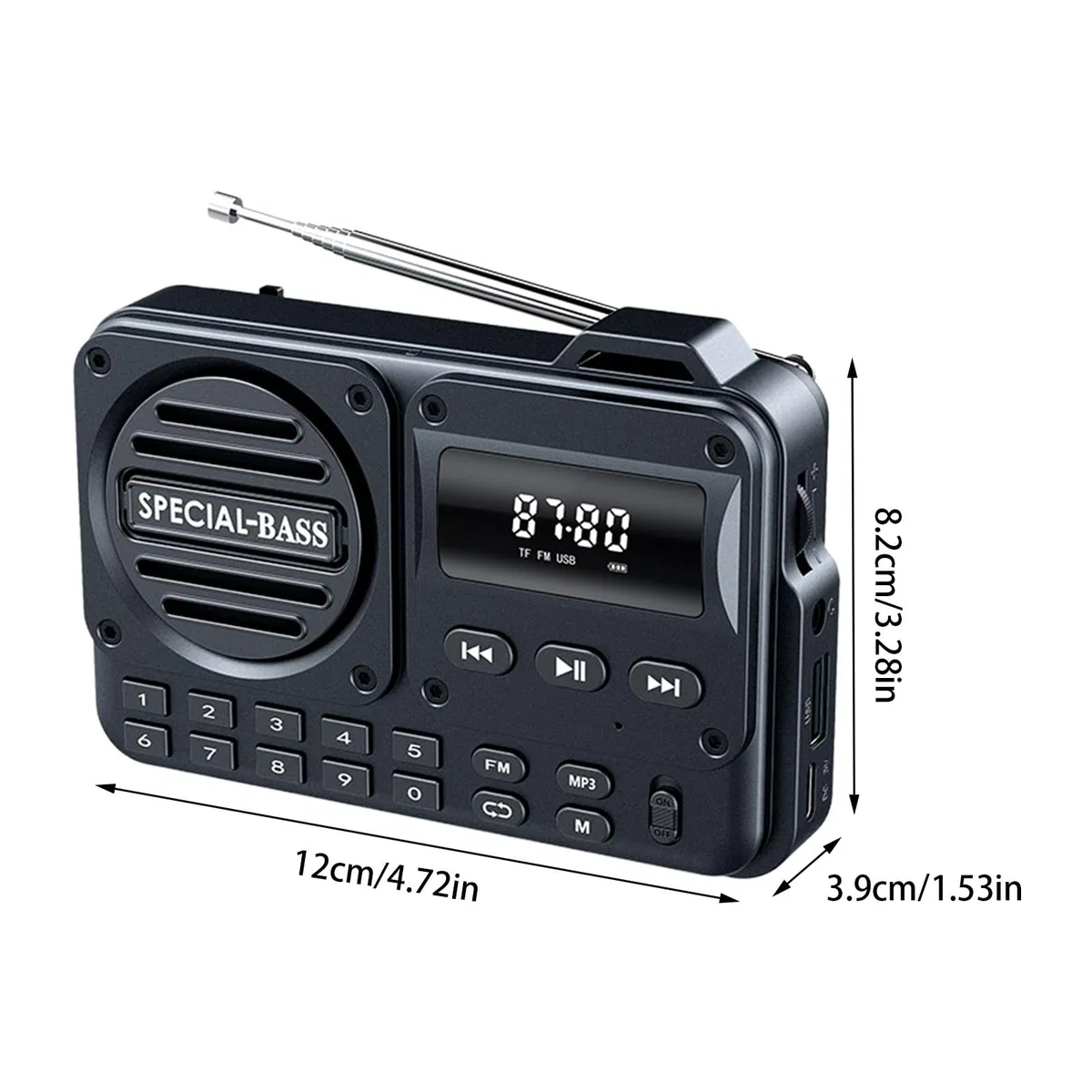 Radio Portatile - Schermo LED Buona Ricezione | Radio Meteo,Per Donne Uomini Adolescenti Senior Fidanzata Amico Viaggio di Affari Interni Esterni Scuola Strada Trip