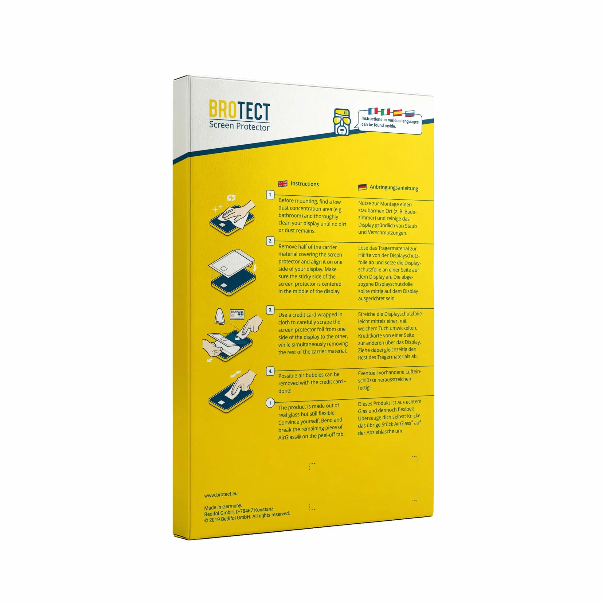 brotect Pellicola Protettiva Vetro per Dell 16 Plus-2-in-1 Protezione Schermo [Durezza Estrema 9H, Chiaro]