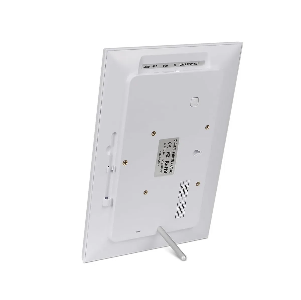 Frameo - Cornice digitale WiFi da 25,4 cm, memoria da 32 GB, con touch screen, rotazione automatica, montabile a parete, 1280 x 800 cm, cornice elettronica (bianco)