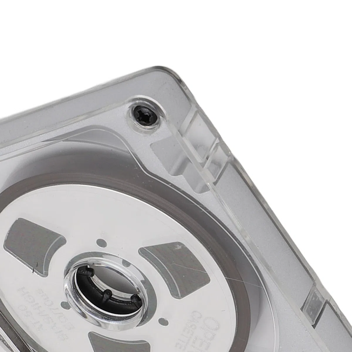 Cassetta Audio Vuota da Bobina a Bobina, Nastro di Registrazione Musicale Fai-da-te da 55 Minuti, Guscio in Lega di Alluminio con Ruote Placcate in Metallo (Piatto d'argento con