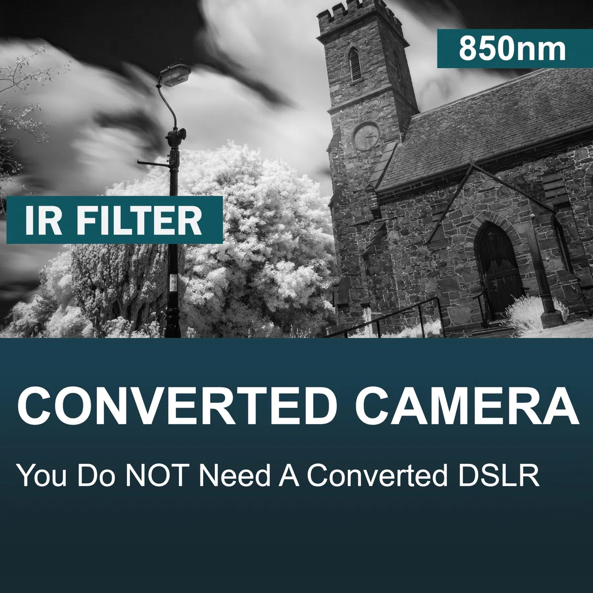 MaD Camera - Filtro Infrarossi IR R85 da 52mm - Filtro Premium per Obiettivi Reflex (DSLR) 850nm per Fotografia in Bianco e Nero ad Alto Contrasto - Ideale per Paesaggi e Nature Morte
