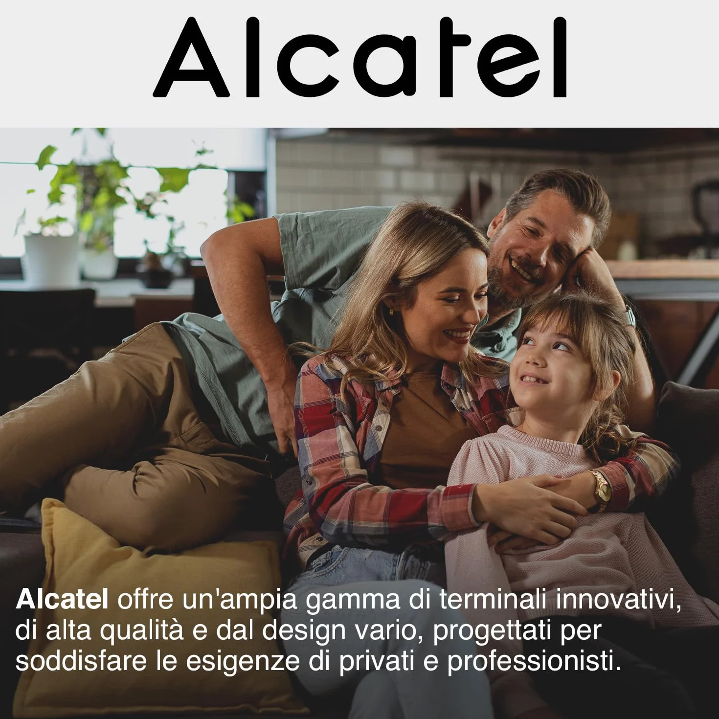 ALCATEL S280 - Telefono Fisso Cordless DECT - Design Compatto - Grande Display Retroilluminato - Vivavoce - Funzione Blocco Chiamate - Rubrica da 50 Contatti - Nero/Arancione