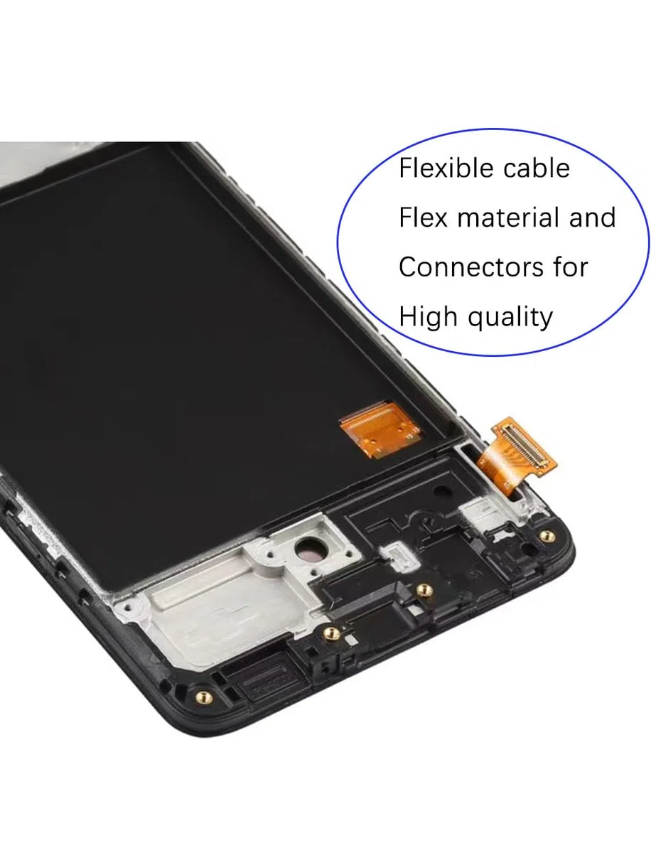 Display di ricambio per Samsung Galaxy A51 4G LCD TFT A515F A515U A515W A515X S515DL LCD Display Touch Digitizer Assembly Kit parti di riparazione (senza impronte digitali, nero con cornice)
