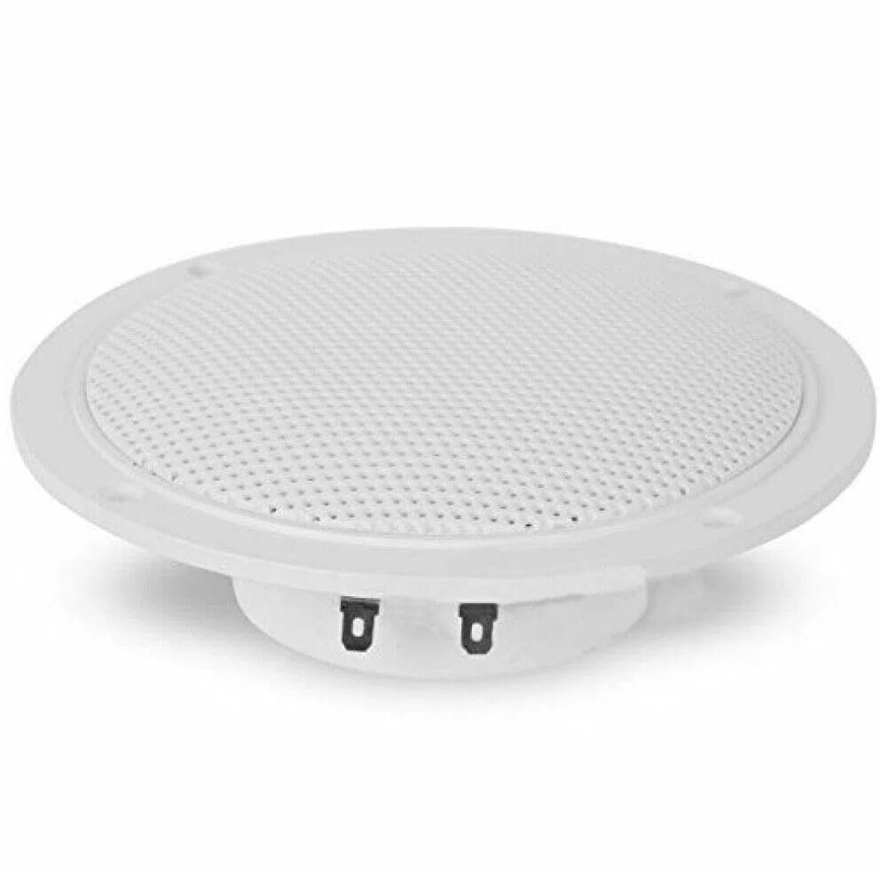 KIT SET PER PYRAMID MDC6 2 altoparlanti doppio cono bianchi da 50 watt rms 100 watt max da 15,3 cm 153 mm impermeabili piscina barca ristorante hotel, a coppia, cavi di installazione inclusi