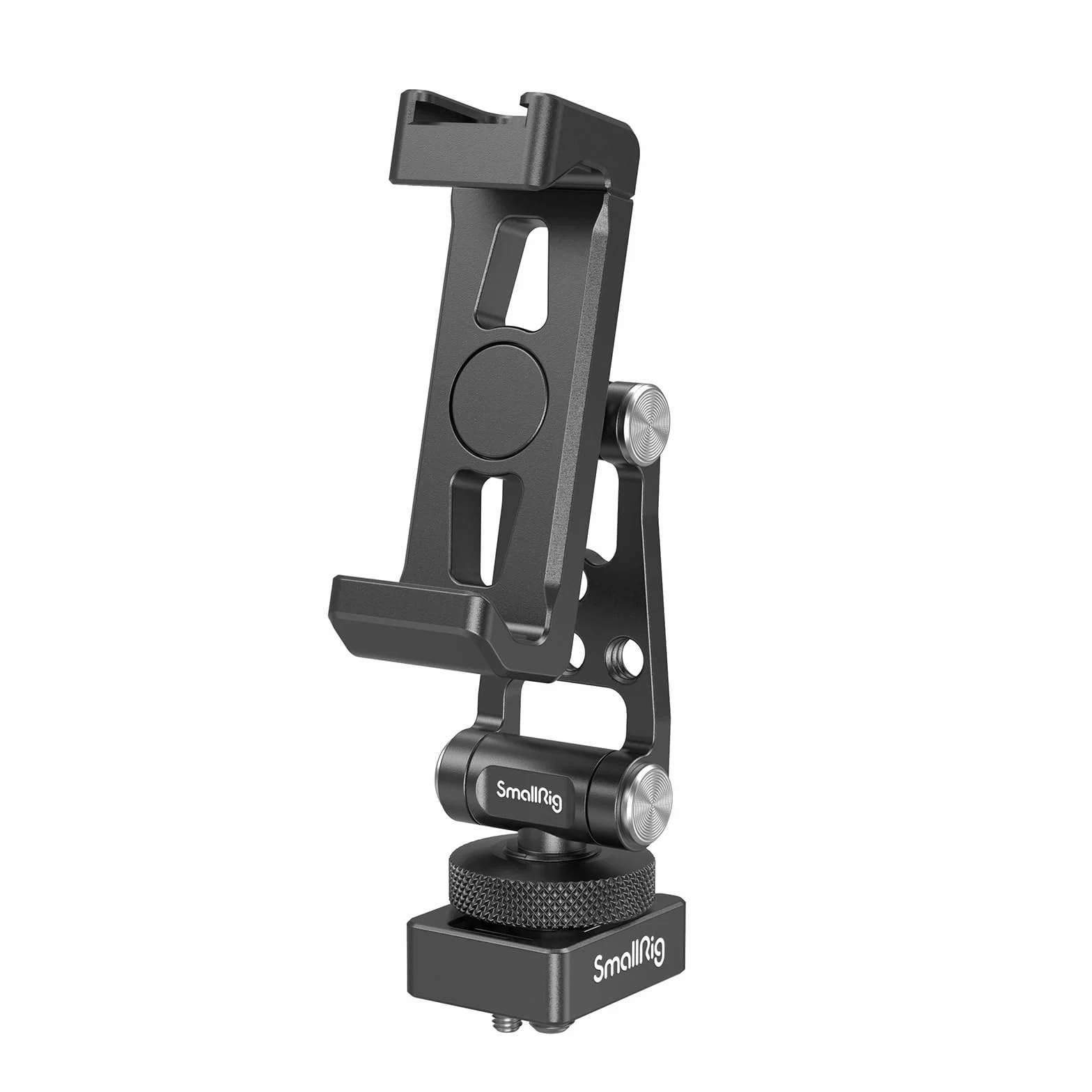 SMALLRIG Supporto per Telefono in Metallo con Supporto per Slitta Fredda, Adattatore Universale per Supporto per Telefono, Adattatore per DJI,per Paesaggio e Ritratto, Larghezza entro 57-88 mm - 4301