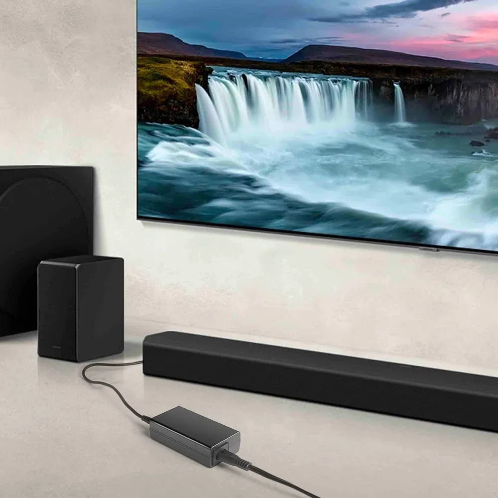 TAIFU 24V Alimentatore Caricatore per Samsung Soundbar HW-Q60T HW-F335 HW-F350 HW-F550 HW-F551 HW-R50C HW-S40T A6024_DSM HW-R650 HW-H7500 Altoparlante Bluetooth Adattatore Speaker Cavo Alimentazione