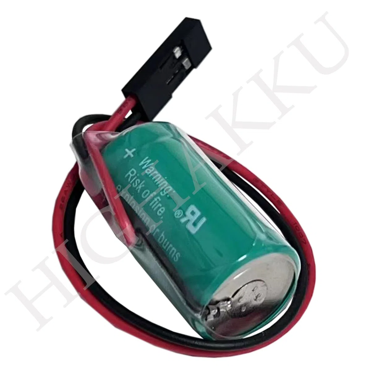 Batteria di ricambio al litio da 3 V 575332TA, 6FC5247-0AA18-0AA0 con presa AMP 928205-2P compatibile con Sie-Mens Simatic S7-300, W79084-E1001-B2, Simatic S5-90U, con spina nera