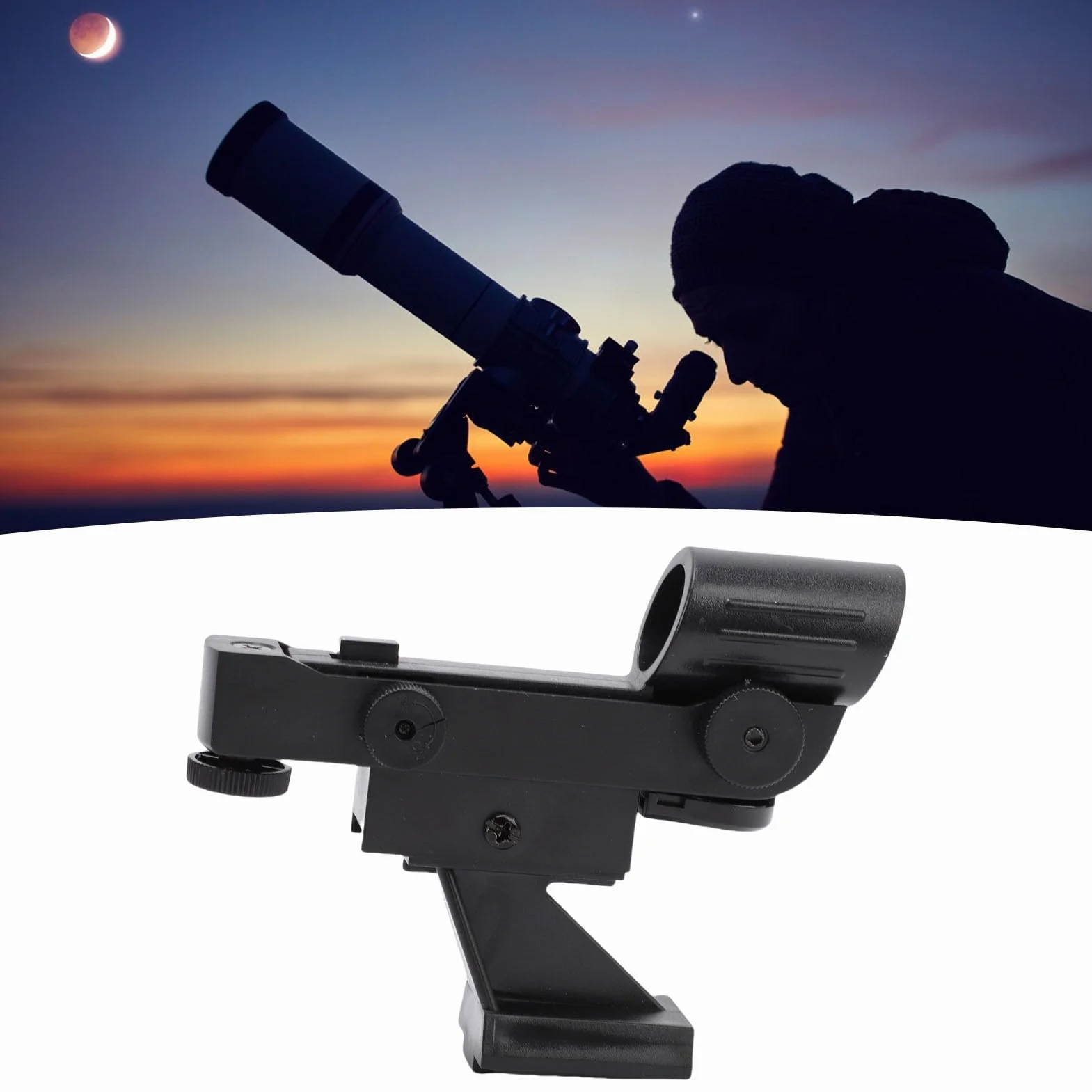 Syrisora Mirino per Telescopio Astronomico, Mirino a Matrice di Punti LED con Regolazione della luminosità e Allineamento Rapido, Compatibile con la Serie 80EQ SE SLT PS