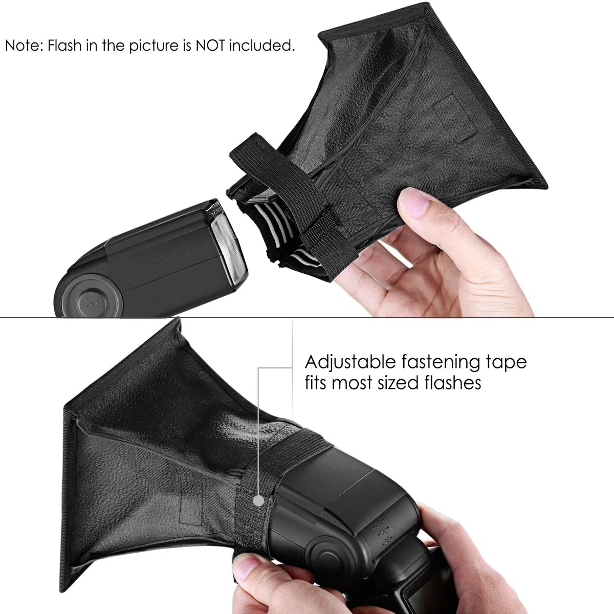 NEEWER Kit diffusore flash Speedlite Softbox e riflettore per Canon Nikon e altre fotocamere DSLR, flash TT560 TT850 TT860 NW561 NW670 VK750II