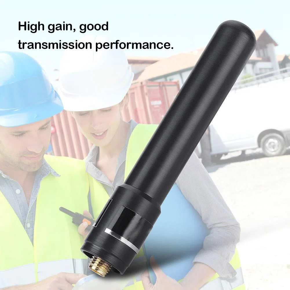 Antenna compatibile con Baofeng UV-5R Mobile Ham Radio, HH-S518+ SMA-F UV ad alto guadagno Dual Band antenna corta radio radio antenna