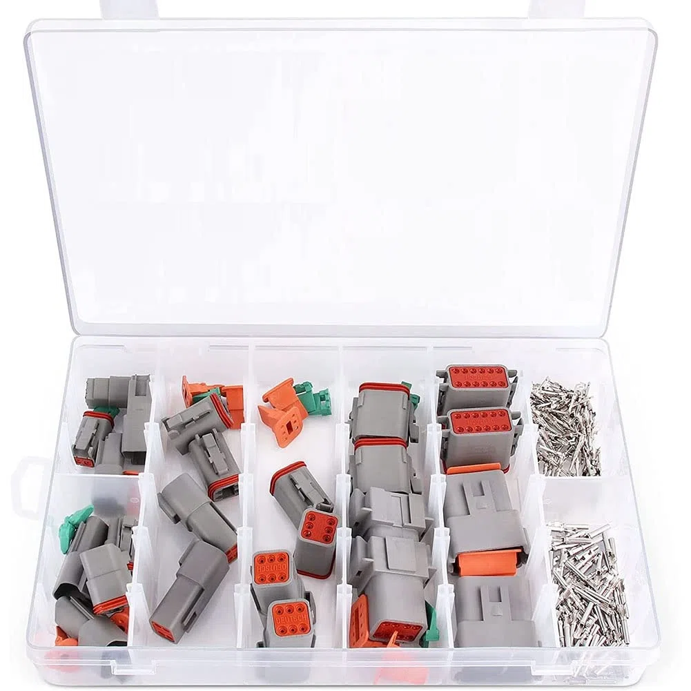 Spina Connettore Elettrico, Set 2 3 4 6 8 12 Pin per Kit Assortimento Connettori Deutsch DT