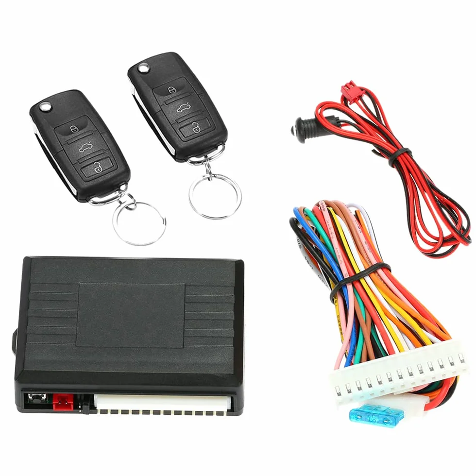 Shkalacar Sistema di chiusura centralizzata per blocco porta auto universale,Sistema di chiusura centralizzata con telecomando