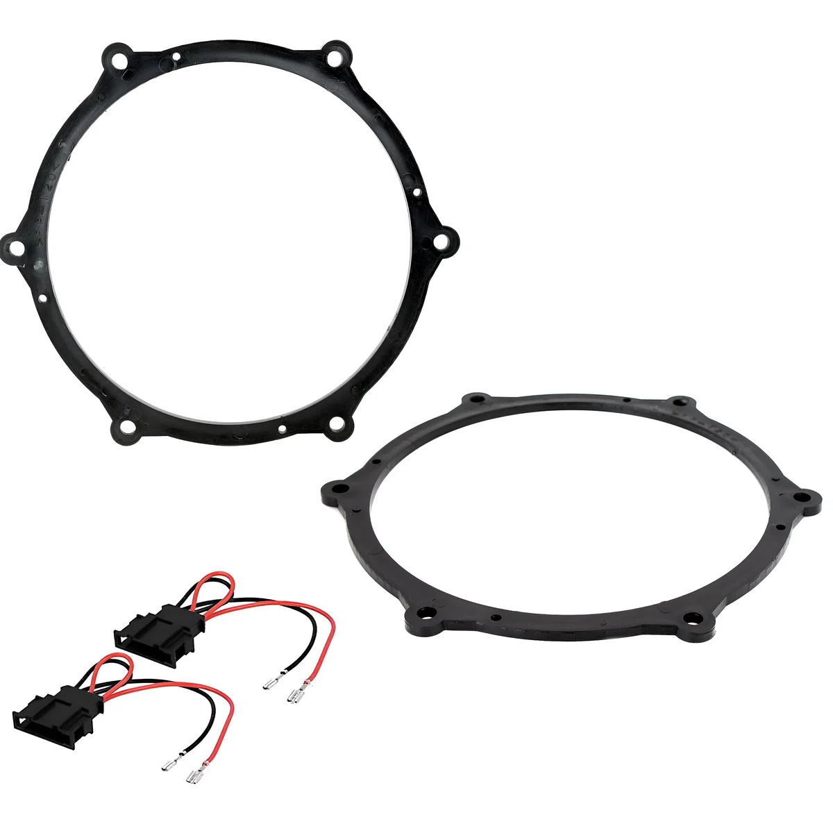 Sound-way Kit Adattatori Anelli Distanziali Supporti Altoparlanti Casse Autoradio connettori per Auto da 16,5 / cm 165 mm Compatibile con Seat Ibiza 6J, 6P