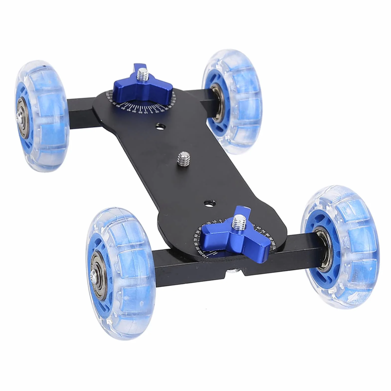 BuyWeek Camera Dolly Skater, Scaled Camera Table Dolly Slider Mini Desktop 10 KG Carico Rail Roller Track Slider per Videocamera DLSR
