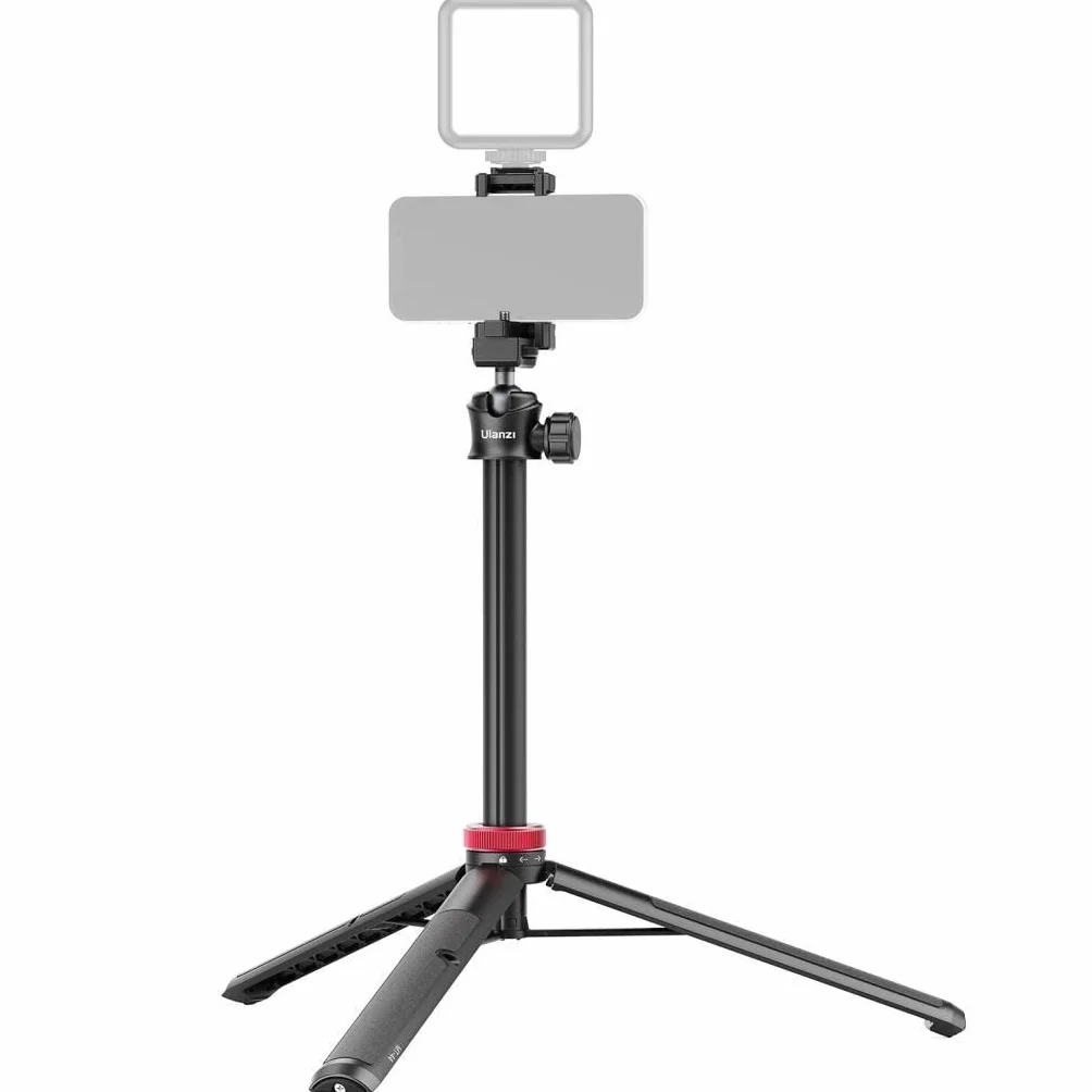 ULANZI MT-44 Treppiede Smartphone 147 cm, 2 in 1 Bastone Selfie con Telecomando, Treppiede Fotocamera con Testa a Sfera 360° e Cold Shoe, Compatto Selfie Stick per Samsung Sony Canon Nikon iPhone 17