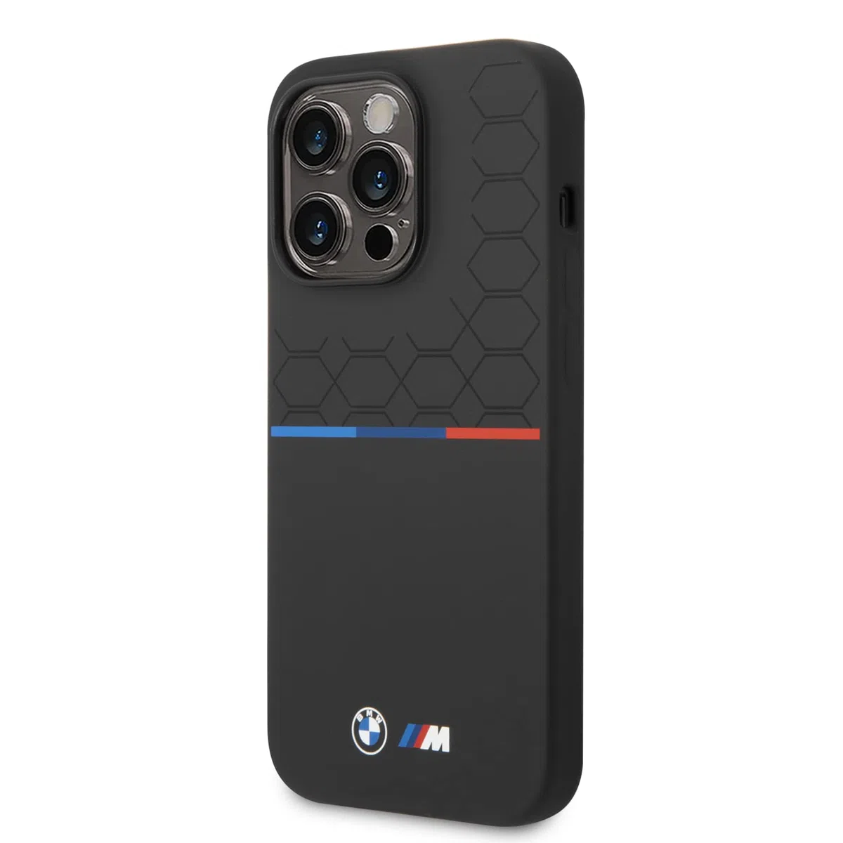 CG MOBILE BMW Cover posteriore per iPhone 15 Pro - Czarny Pattern - Nero