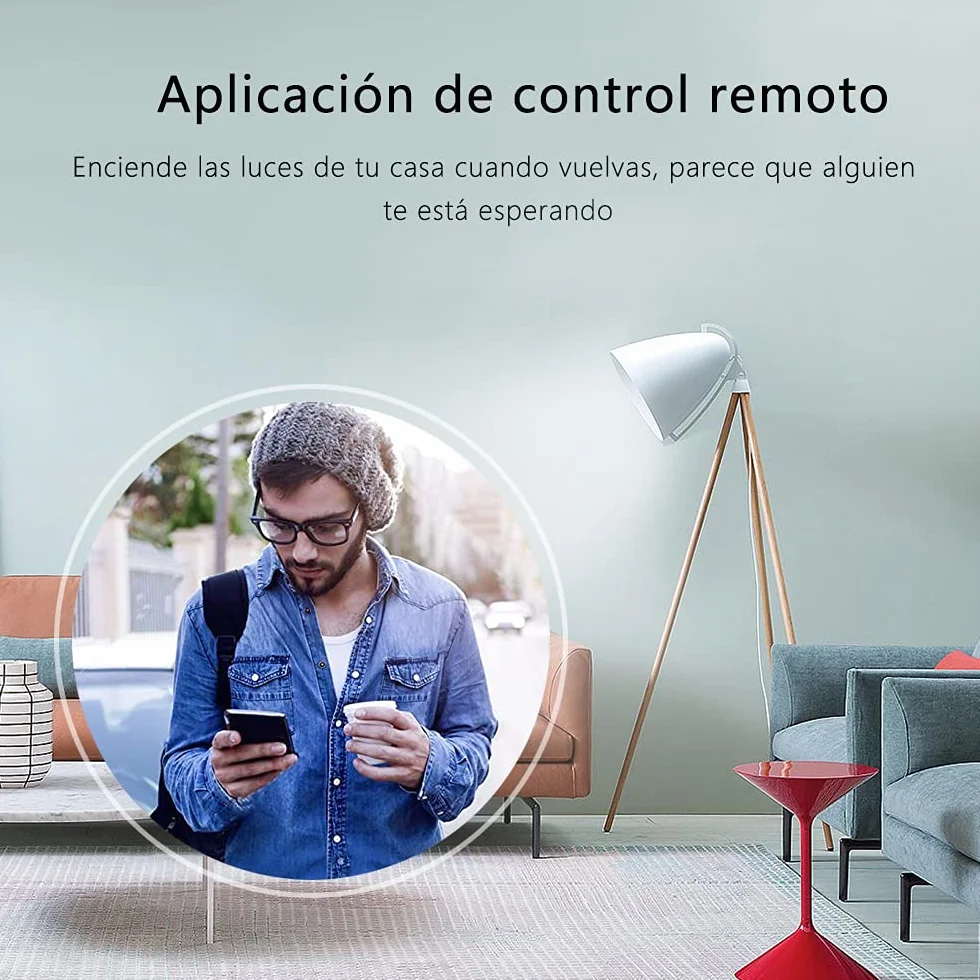 eMylo Smart Wireless WiFi switch Interruttore luce Chip Tuya Modulo relè Telecomando domotica Compatibile con Alexa Echo Google Home Support iPhone Android 2 Pz