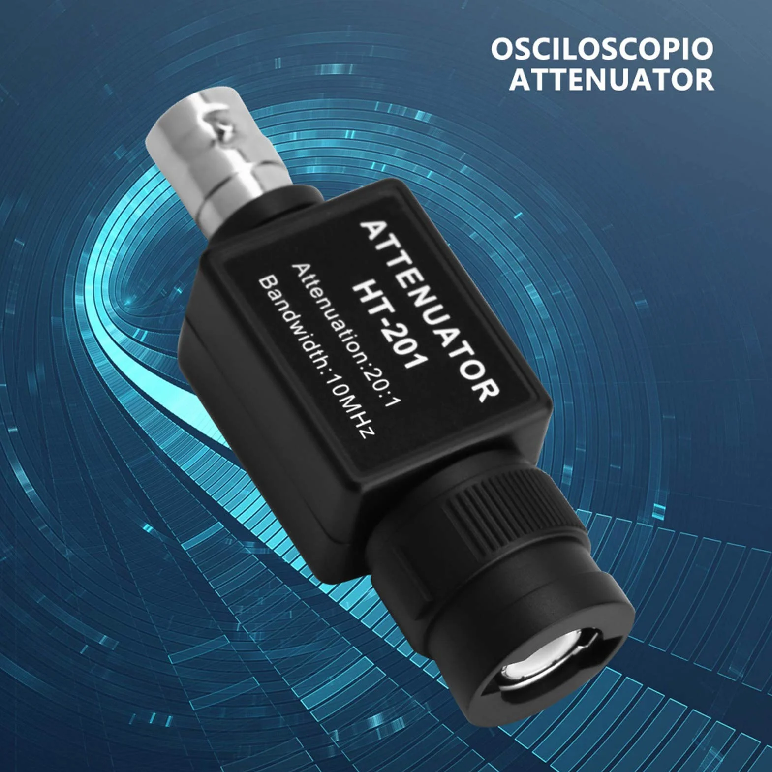 201 Attenuatore Passivo 20:1 10 MHz Attenuazione del Segnale di Larghezza di Banda per Oscilloscopio