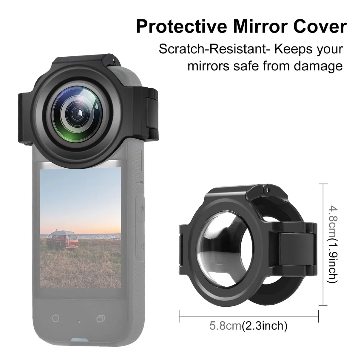 PULUZ Protezione Lenti per Insta360 X3, Copertura Protettiva Accessori Fotocamera ad Alta Trasmittanza Alta Definizione Nero