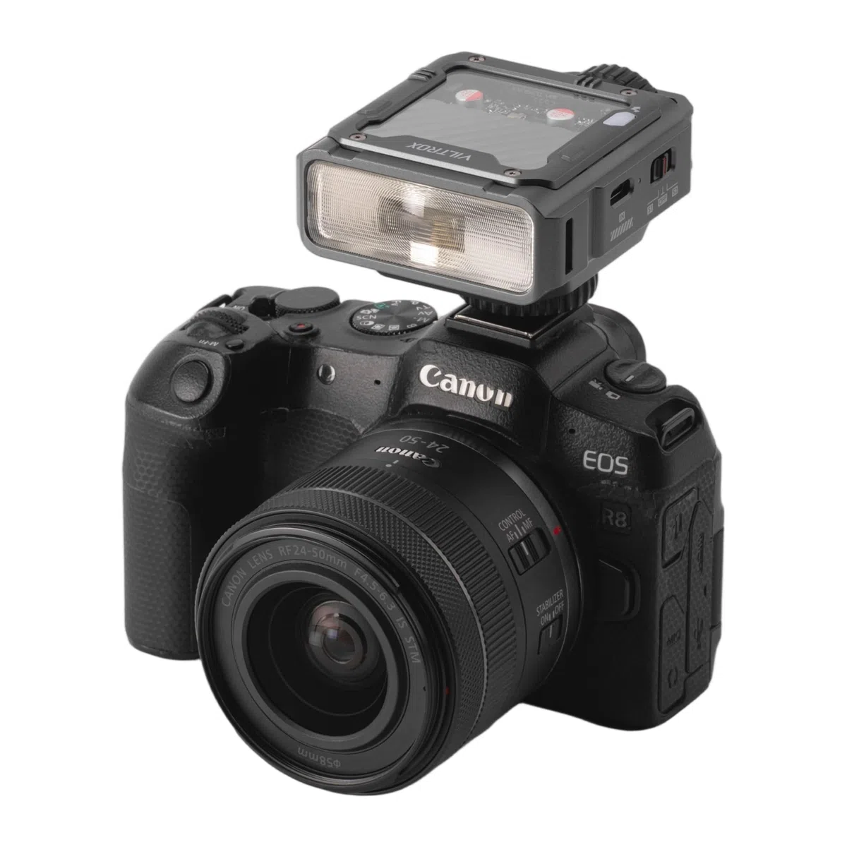 VILTROX TTL Flash Speedlite per Canon Fotocamera,Mini Flash GN16 con 7 Livelli di Potenza,Batteria da 26W/s 1800mAh,1 tempo di richiamo,Controllo Ottico S1/S2Compatibile con Canon,Grigio(Z3-C)
