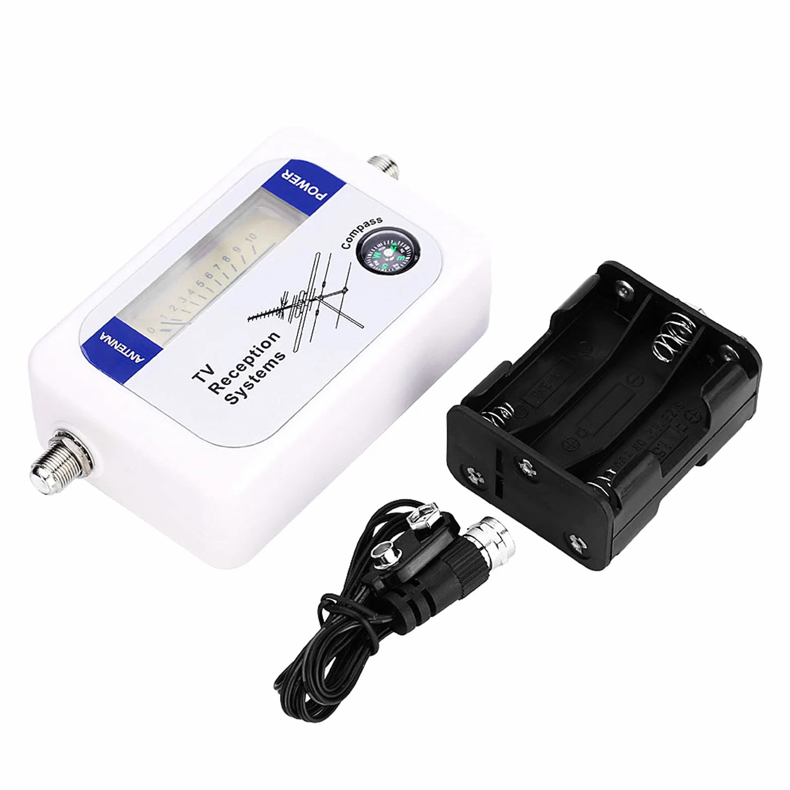 Socobeta Mini DVB-T Finder Antenna Signal Finder sensibilità Eccellente Cavo di Alimentazione Batteria AA