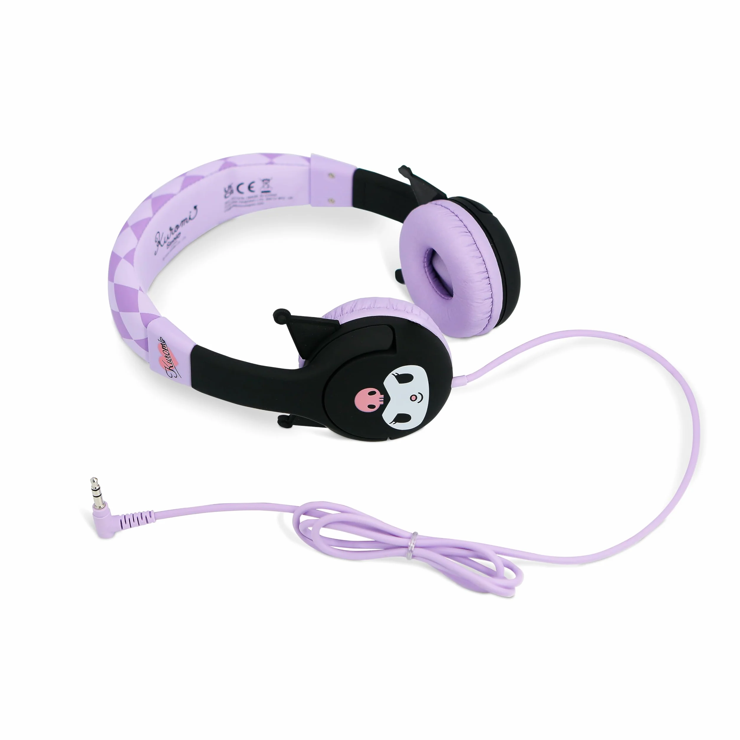 OTL Technologies Cuffie per bambini con cavo Kuromi LIMITATE in volume con licenza ufficiale Kuromi