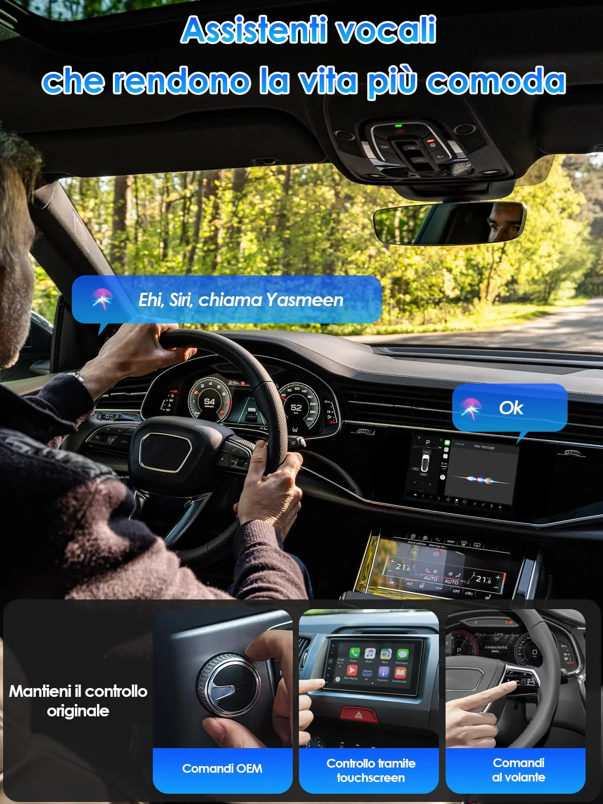 Adattatore Wireless CarPlay 2026 USB/Type-C Connessione Veloce Stabile iOS 12+
