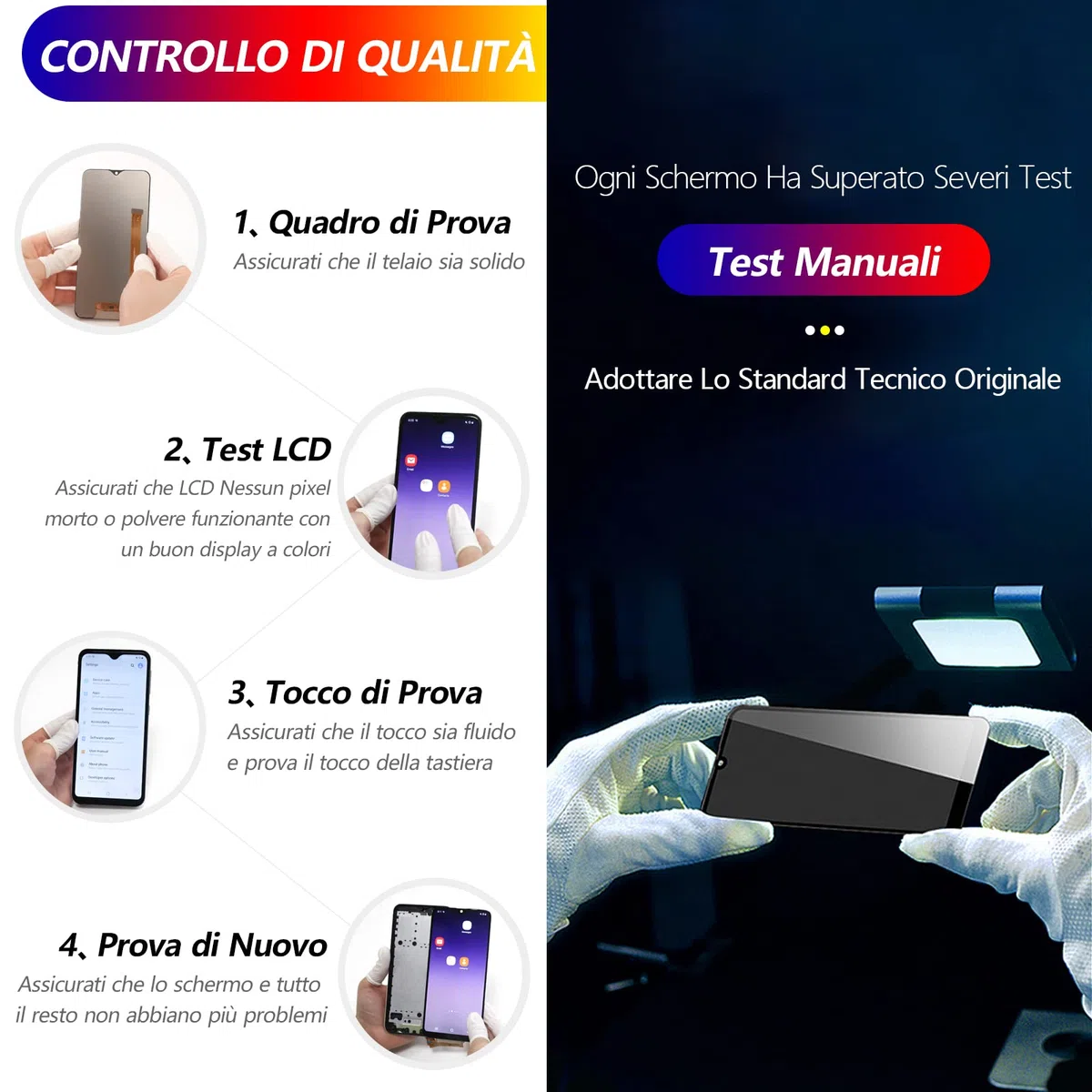 RongZy LCD Display per 6.4" Samsung Galaxy A30s A307F Schermo LCD Touch Screen Assemblea Sostituzione di Vetro Digitalizzatore con Strumenti(Nero con Cornice)