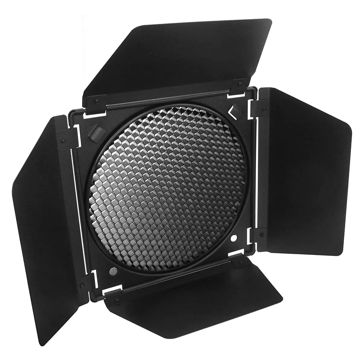 Godox BD-04 Barn Door con Griglia a Nido d'ape per Riflettore Standard da 7" e Luce Video LED Godox SL-60 MS300 SK400II Bowens Mount, con Filtri gel a 4 Colori
